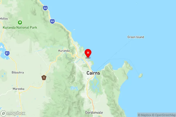 Yorkeys Knob Machans Beach, Queensland Region Map