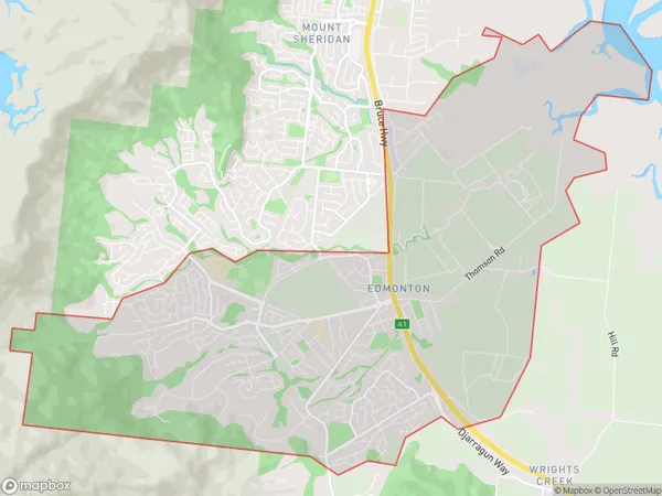 Edmonton, Queensland Polygon Area Map