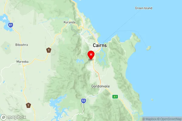 Mount Sheridan, Queensland Region Map