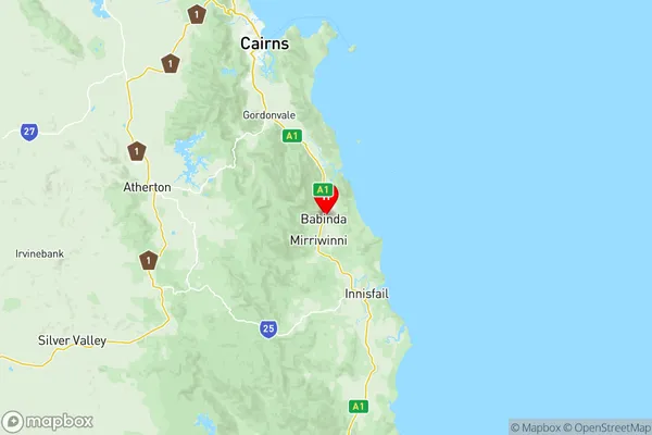 Innisfail Cassowary Coast, Queensland Region Map