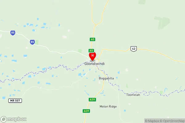 Goondiwindi, Queensland Region Map