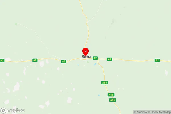 Roma, Queensland Region Map