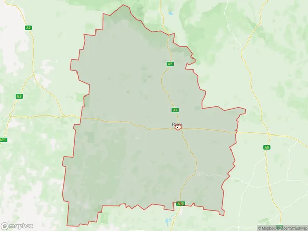 Roma Region, Queensland Polygon Area Map