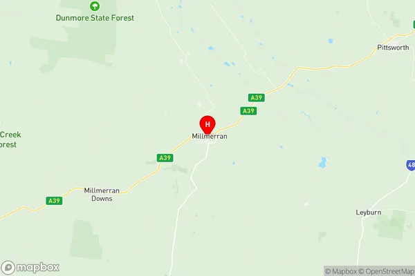 Millmerran, Queensland Region Map
