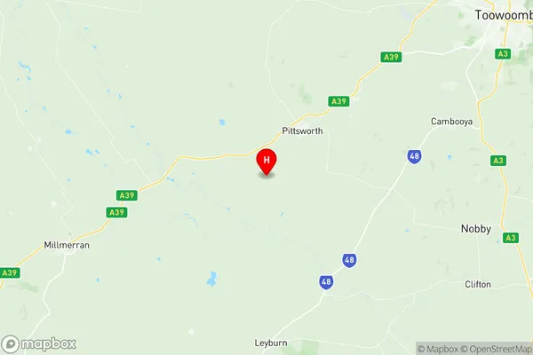 Pittsworth, Queensland Region Map