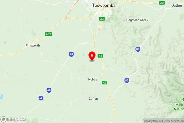 Clifton Greenmount, Queensland Region Map