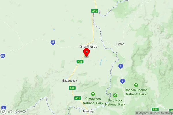 Stanthorpe Region, Queensland Region Map