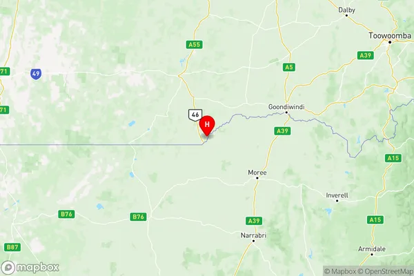 Darling Downs Maranoa, Queensland Region Map