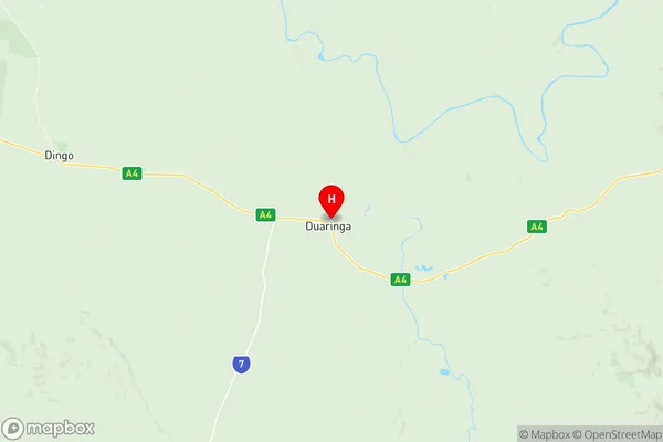 Central Highlands East, Queensland Region Map