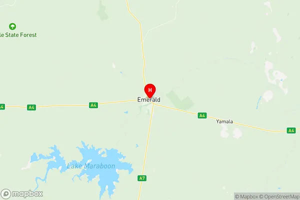 Emerald, Queensland Region Map