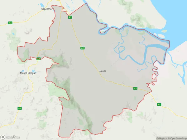 Bouldercombe, Queensland Polygon Area Map