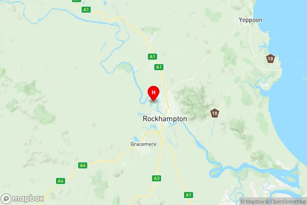 Rockhampton Region West, Queensland Region Map