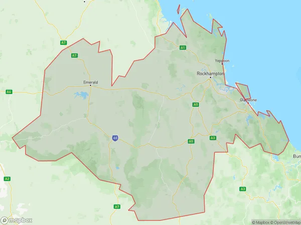 Fitzroy, Queensland Polygon Area Map