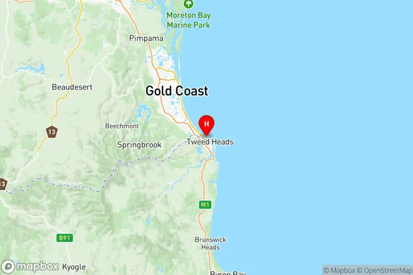 Coolangatta, Queensland Region Map