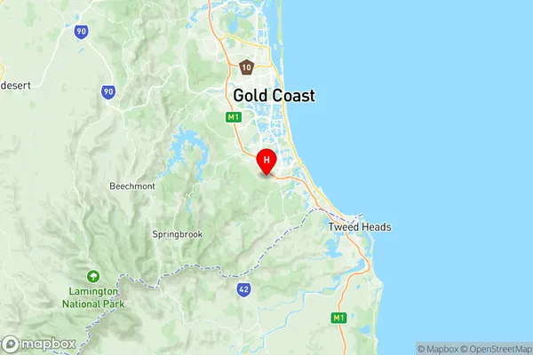 Reedy Creek Andrews, Queensland Region Map