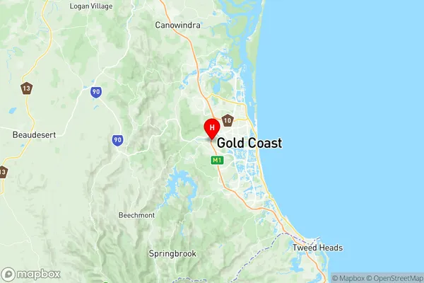 Nerang Mount Nathan, Queensland Region Map