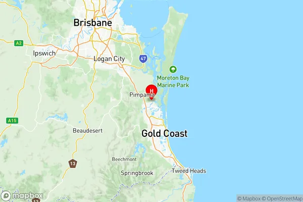 Ormeau Oxenford, Queensland Region Map