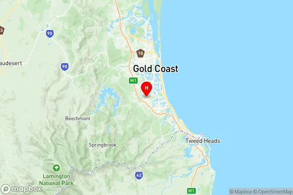 Robina, Queensland Region Map