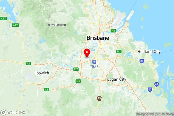 Oxley (Qld), Queensland Region Map