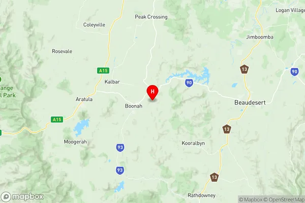Boonah, Queensland Region Map