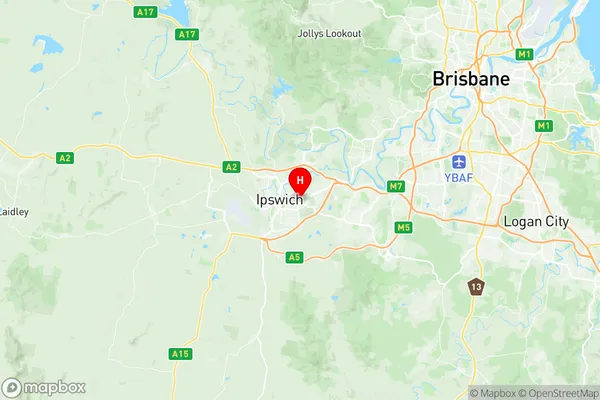 Ipswich East, Queensland Region Map