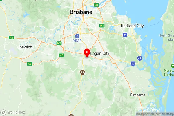 Browns Plains, Queensland Region Map