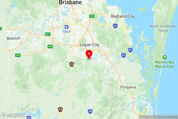 Chambers Flat Logan Reserve, Queensland Region Map