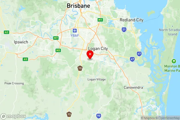 Crestmead, Queensland Region Map