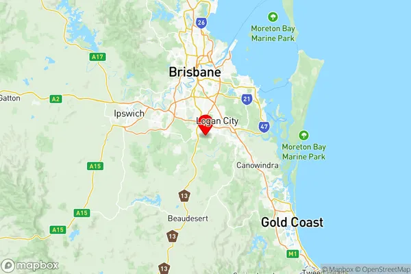 Browns Plains, Queensland Region Map