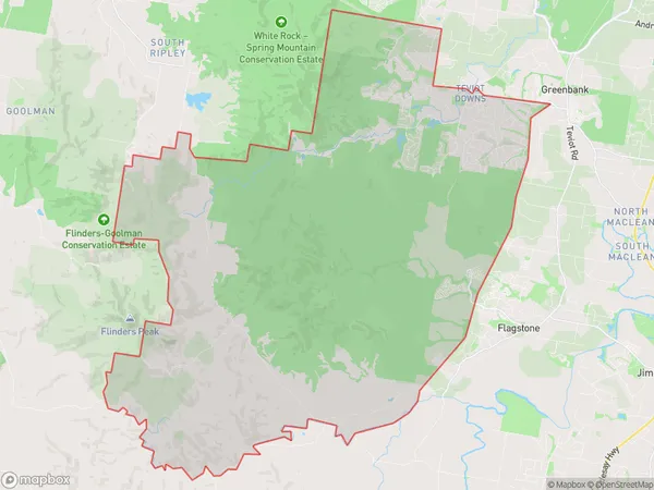 Flagstone (West) New Beith, Queensland Polygon Area Map