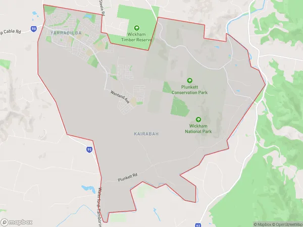 Yarrabilba, Queensland Polygon Area Map