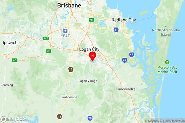 Waterford West, Queensland Region Map