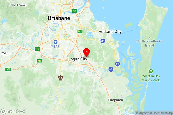 Daisy Hill, Queensland Region Map