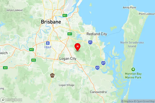 Rochedale South Priestdale, Queensland Region Map