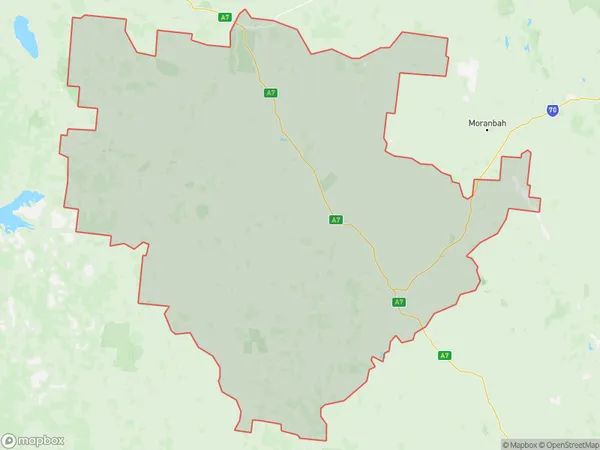 AU PostCode 4721 Suburbs Map for Clermont