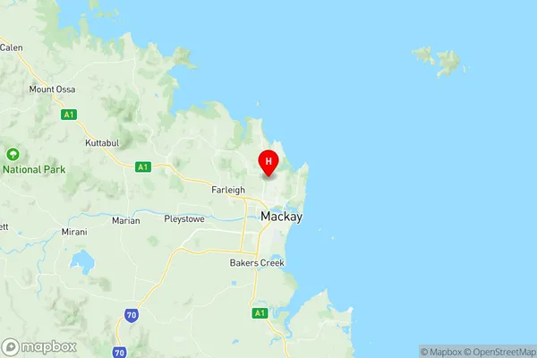 Andergrove Beaconsfield, Queensland Region Map