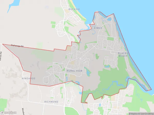 Eimeo Rural View, Queensland Polygon Area Map