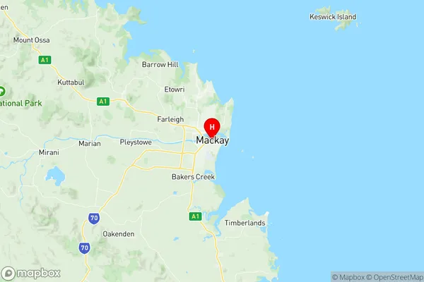 Mackay, Queensland Region Map