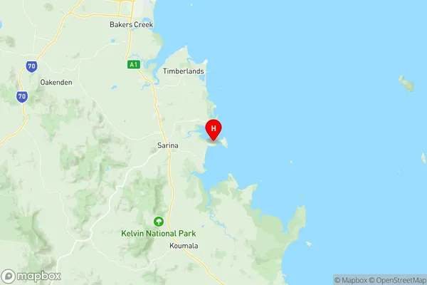 Sarina, Queensland Region Map