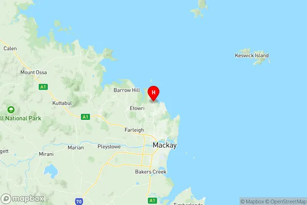 Shoal Point Bucasia, Queensland Region Map