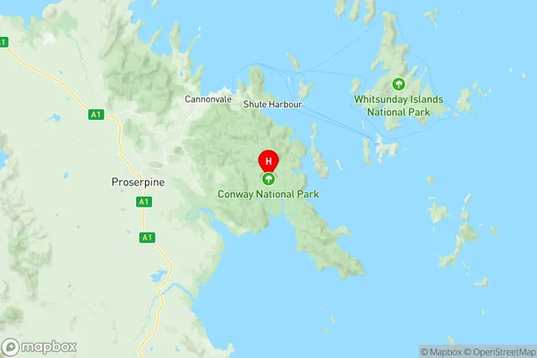 Cape Conway, Queensland Region Map