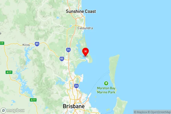 Bribie Beachmere, Queensland Region Map