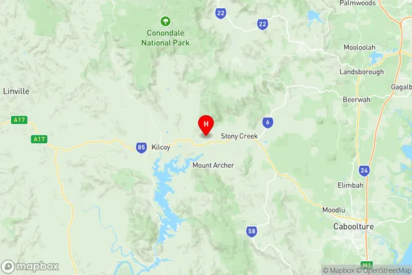 Kilcoy, Queensland Region Map