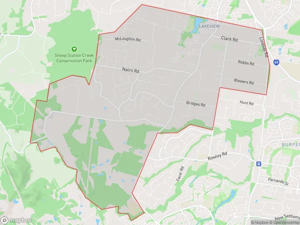 Morayfield, Queensland Polygon Area Map