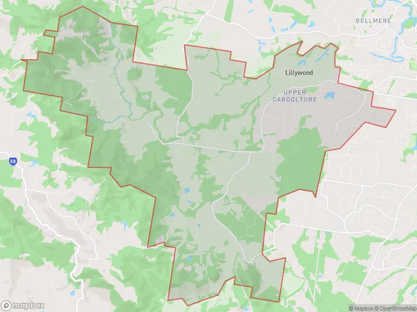 AU PostCode 4506 Suburbs Map for Upper Caboolture