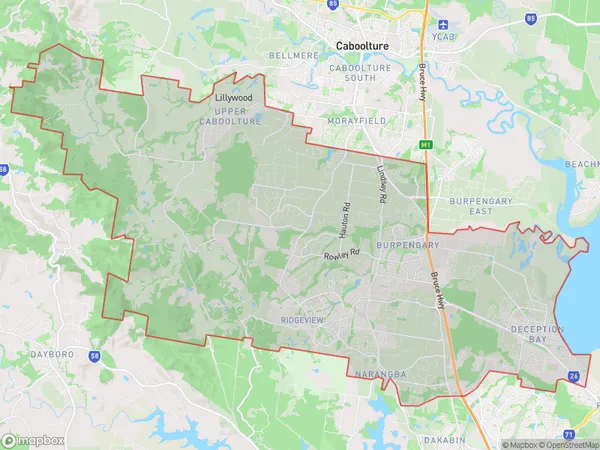 Narangba Burpengary, Queensland Polygon Area Map