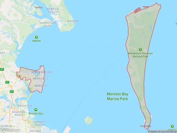 Redcliffe, Queensland Polygon Area Map