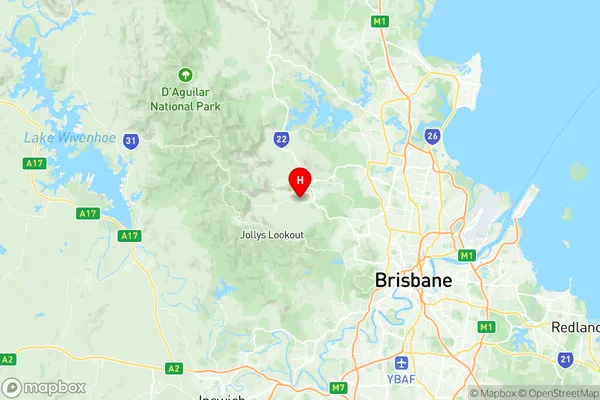 Samford Valley, Queensland Region Map