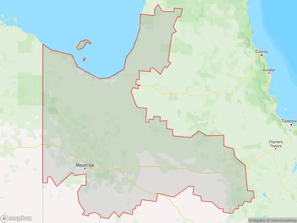 Outback North, Queensland Polygon Area Map