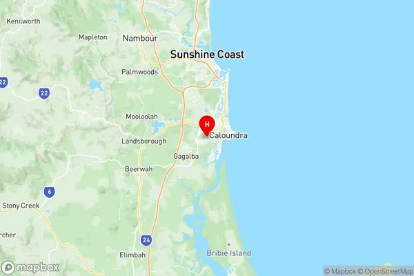 Caloundra West, Queensland Region Map